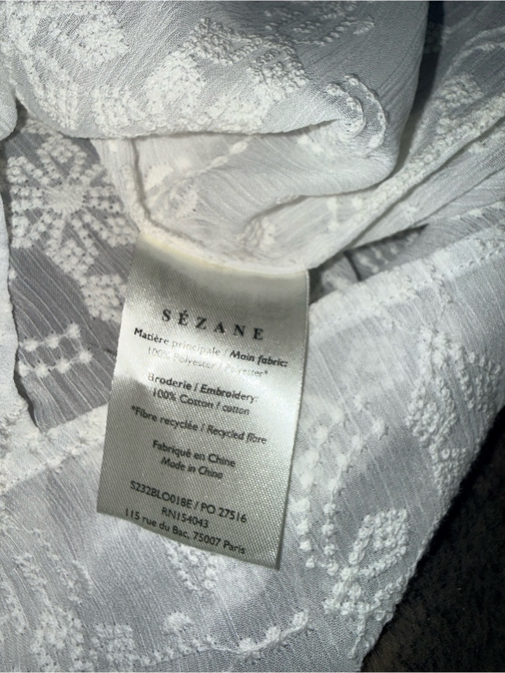 NWT - Sezane Valentine blouse - size 38 or US 6 - Picture 10 of 13